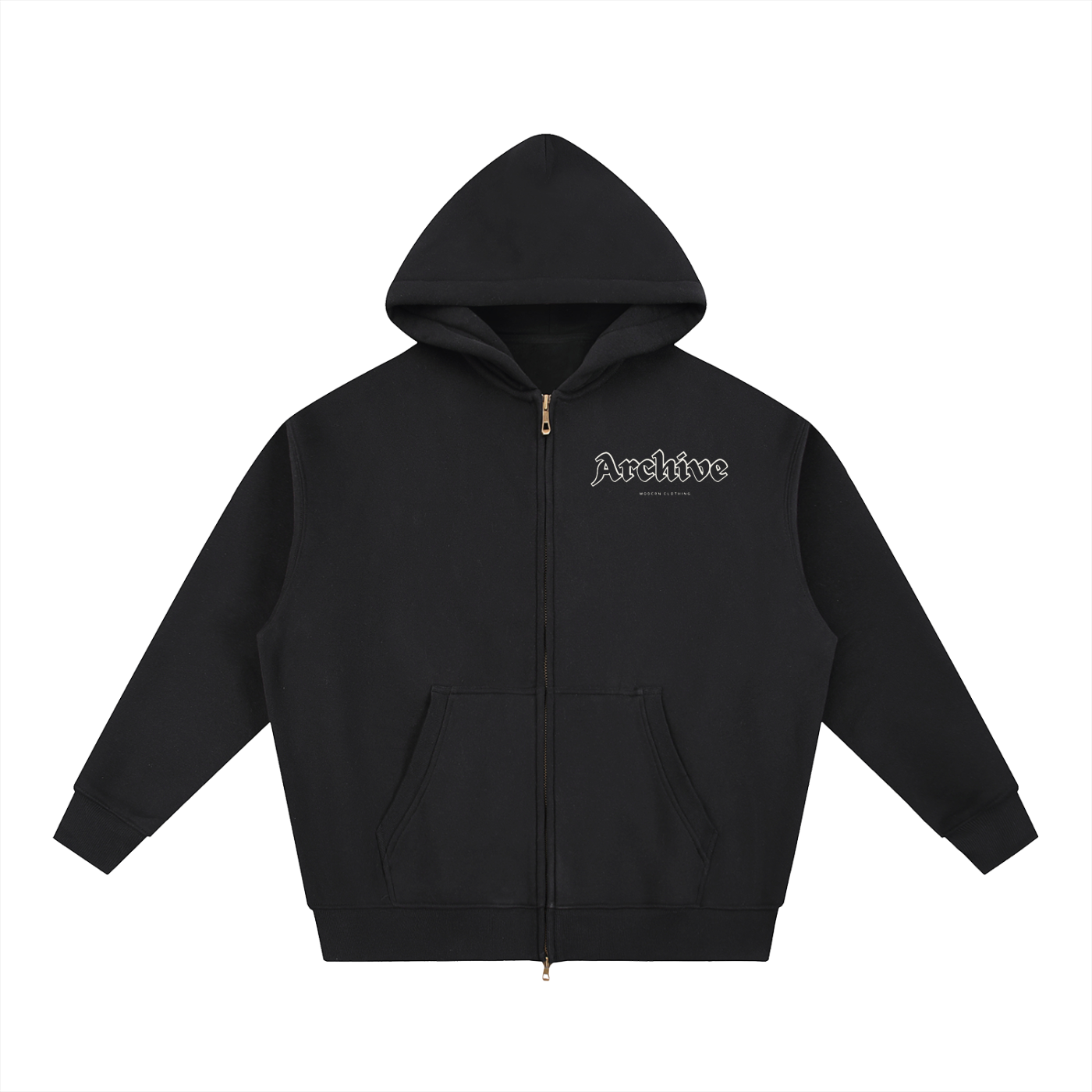 Archive Oversized Fleece Boxy Hoodie